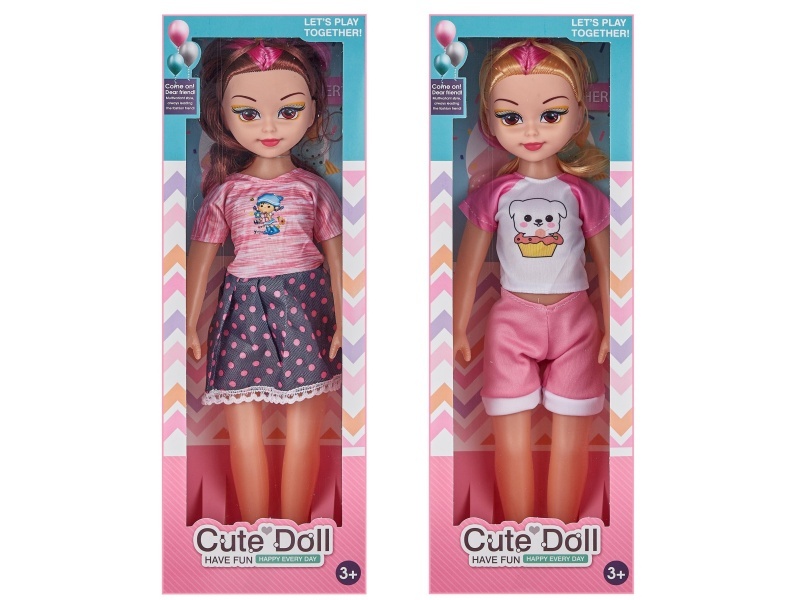 Window Box 18-Inch Hollow Music Ic Fashion Big-Eyed Girl Chubby Doll