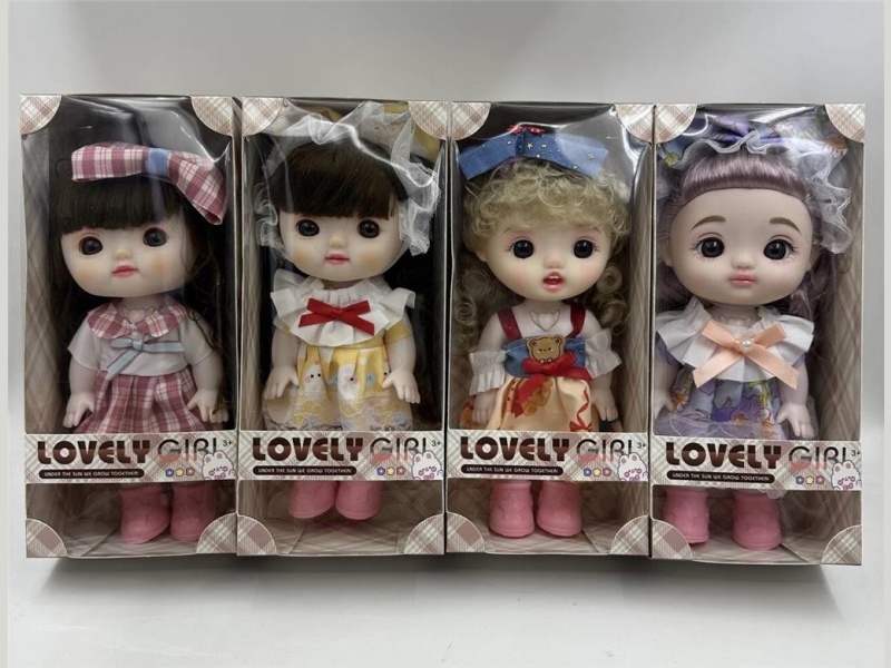 12-Inch 28Cm Blow Bottle Body 3D Real Eye Cute Kid Peach-Flavored Meatballs 4 Mixed Sets