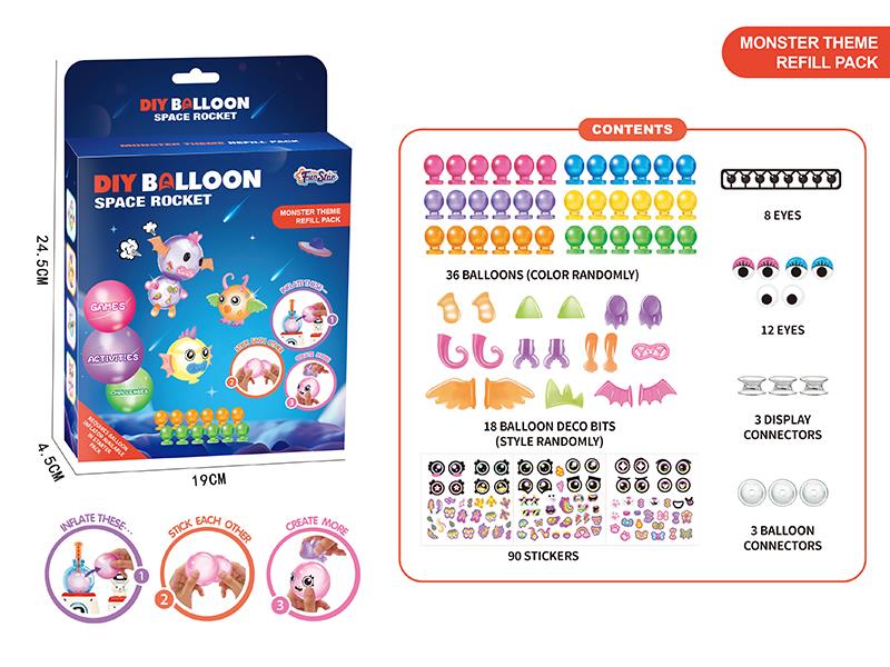 DIY Balloon Monster Theme Refill Pack
