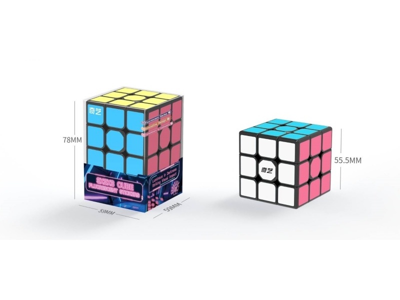 Luminous sticker 3x3 Rubik's Cube