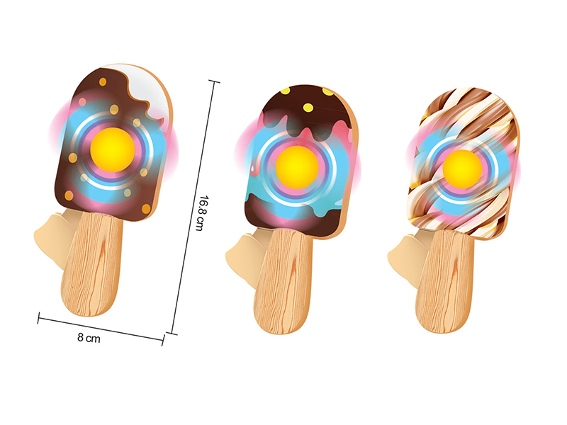 Cute Popsicle Hand Pressure Fan 12pcs